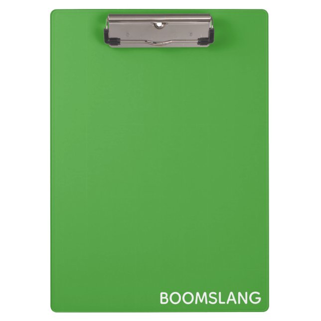 Boomslang green color name clipboard (Front)