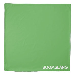 Boomslang green color name duvet cover
