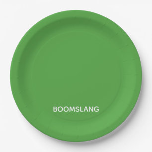Boomslang green color name paper plates