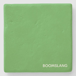 Boomslang green color name stone coaster