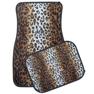 Boomy Cute Stylish Elegant Leopard Animal Pattern  Car Floor Mat
