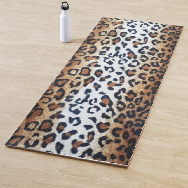 Boomy Cute Stylish Trendy  Leopard Animal Print  Yoga Mat (In Situ)