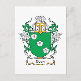Boon Family Crest Postcard