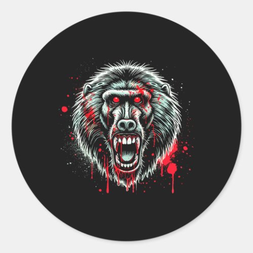 Boon Halloween Party Decor Creepy Scary Bloody Kil Classic Round Sticker