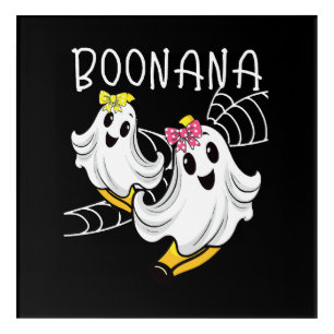 Boonana Cute Ghost Banana Halloween Acrylic Print