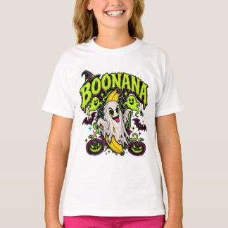 BOONANA Funny Haunted Banana Halloween Ghost T-Shirt
