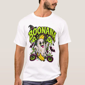 BOONANA Funny Haunted Banana Halloween Ghost T-Shirt