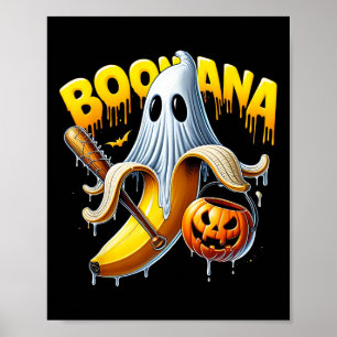 Boonana Ghost Nana Funny Halloween Costume Art 1 Poster