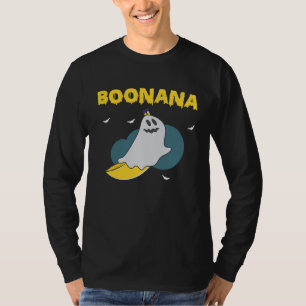 Boonana Scary Halloween Ghost Banana Costume T-Shirt