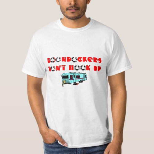 Boondocking Boondocker Dry Camping Road Design T_Shirt