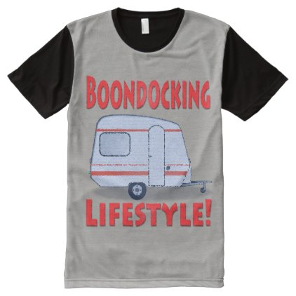 Boondocking Lifestyle Camper Design All-Over-Print T-Shirt