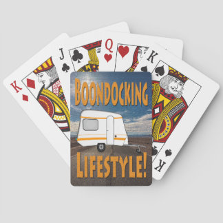 Boondocking Lifestyle Camper Design Poker Cards