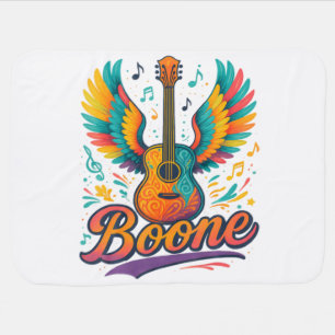 Boone Guitar Baby Blanket