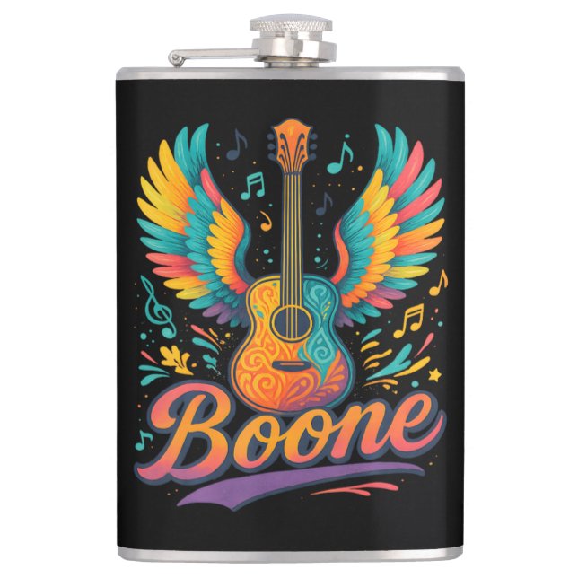 Boone Guitar Flask (Front)