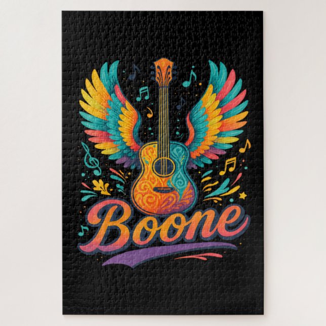 Boone Guitar Jigsaw Puzzle (Vertical)