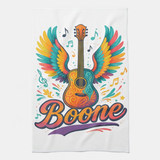 Boone Guitar Kitchen Towel (Vertical)