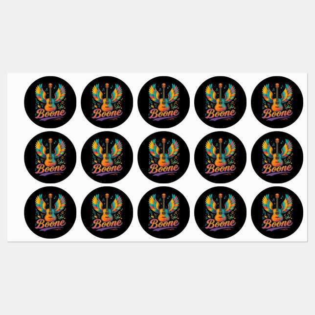 Boone Guitar Labels (Sheet)