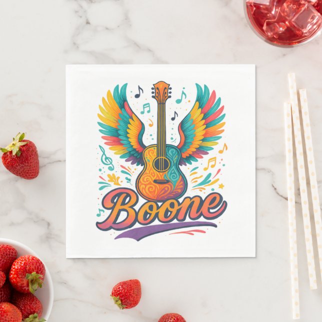 Boone Guitar Napkins (Insitu)
