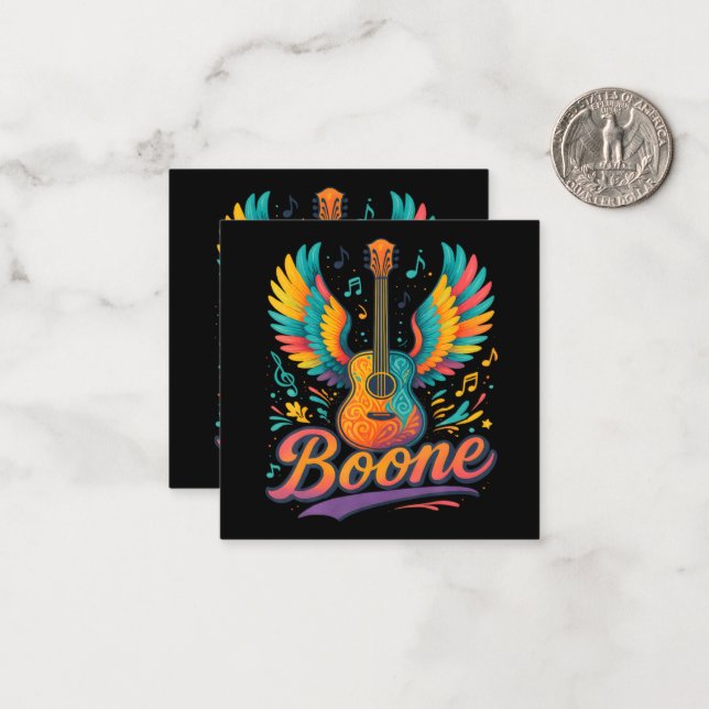 Boone Guitar Note Card (Front/Back In Situ)