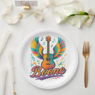Boone Guitar Paper Plates