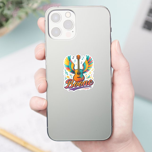 Boone Guitar Sticker (Phone)