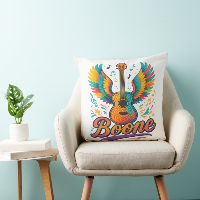 Boone Guitar Throw Pillow (Chair)