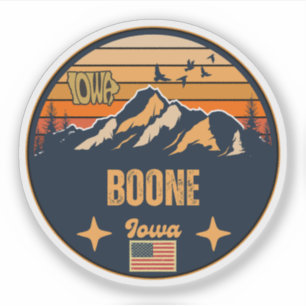 Boone, Iowa, United States Sticker
