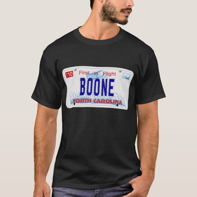 Boone NC Plate T-Shirt (Front)