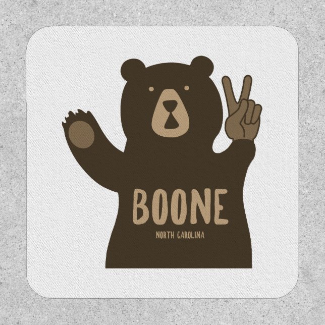 Boone North Carolina Peace Bear Patch (Front)