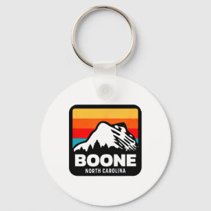 Boone North Carolina Skiing Snowboarding Family Tr Keychain