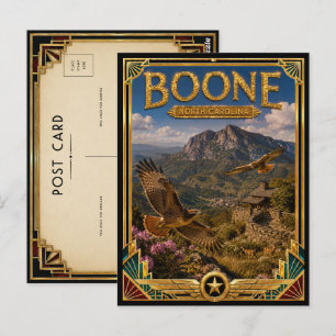 Boone North Carolina Vintage Art Deco Golden Age Postcard