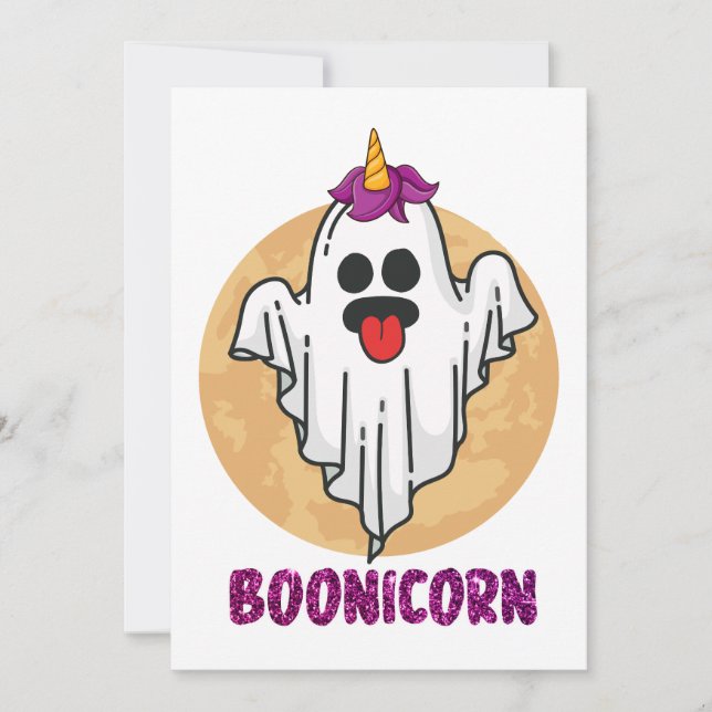  Boonicorn || Halloween  Invitation (Front)