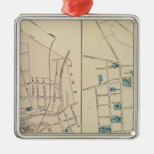 Boonton, Morristown, NJ Metal Ornament