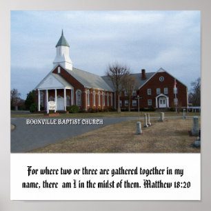 BOONVILLE BAPTIST CHURCH-POSTER POSTER