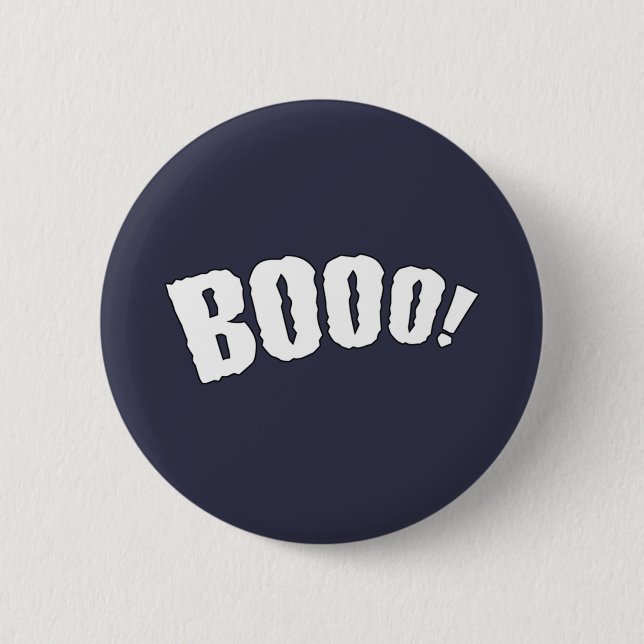 Booo Funny Graphic booo Button (Front)