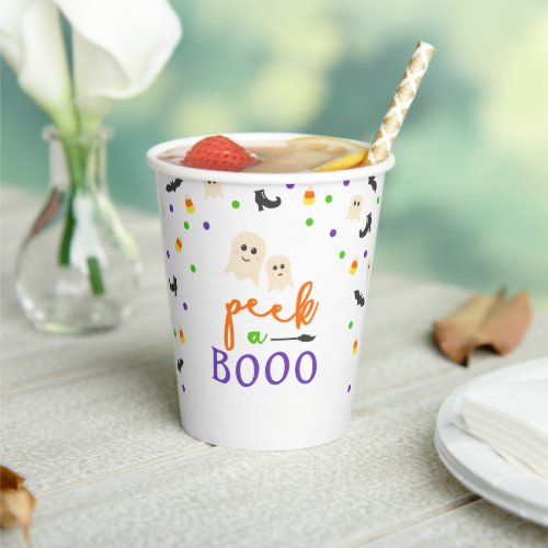  Booo Halloween Themed Baby ShoweR Paper Cups