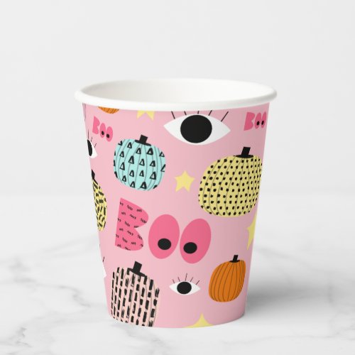 Booo Pink Paper Cups