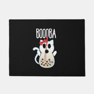 Boooba Kawaii Boba Tea Drink Cat Lover Halloween G Doormat