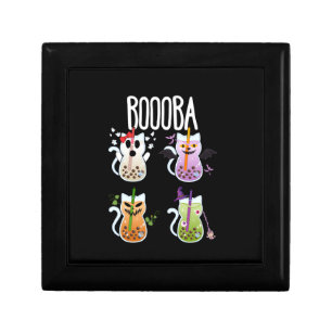Boooba Kawaii Boba Tea Drink Cat Lover Halloween G Gift Box