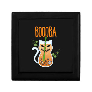 Boooba Kawaii Boba Tea Drink Cat Lover Halloween G Gift Box