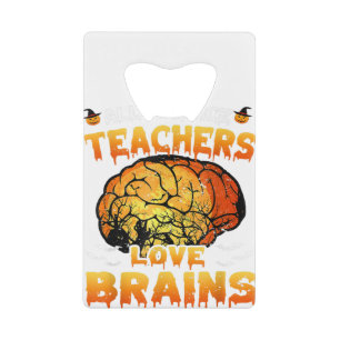 Boooks Ghost Funny Halloween Teacher Book Library Credit Card Bottle Opener