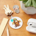 Boooo I Am Scary Keychain<br><div class="desc">Carry a dash of spooky fun wherever you go with this round keychain featuring a pixel-art ghost in fiery oranges and golds under a cool blue moon. The playful declaration “BOOOO, I AM SCARY” in bold type adds cheeky flair, while the durable acrylic print and sturdy split-ring keep keys secure....</div>
