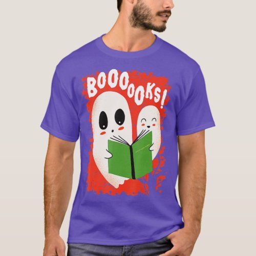 Booooks Ghost  Read Books Library  T_Shirt