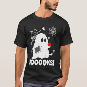 Booooks Ghost Teacher  Halloween T-Shirt
