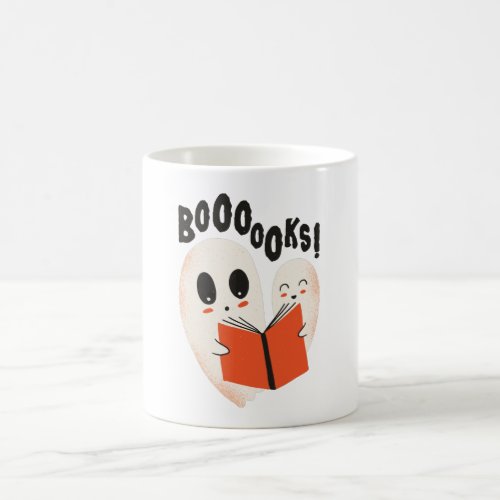 Booooks Halloween Ghosts Book Coffee Mug