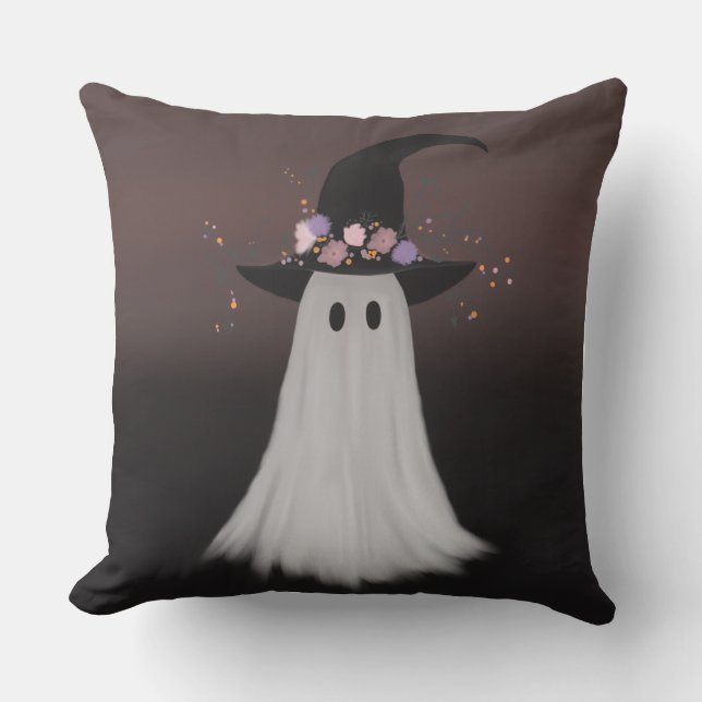 BoOoOoOoOo Throw Pillow (Front)