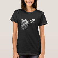 Boop Bear Black Grizzly Bears Cool Funny for Men W
