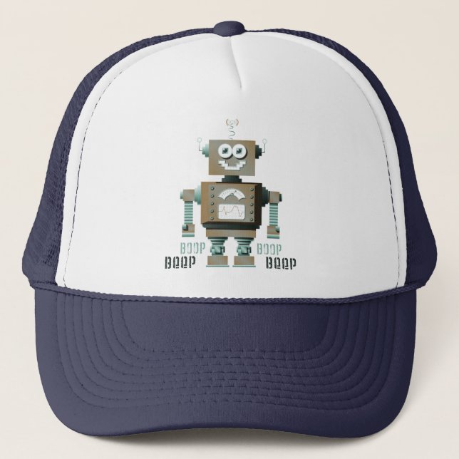 Boop Beep Toy Robot Hat (Front)