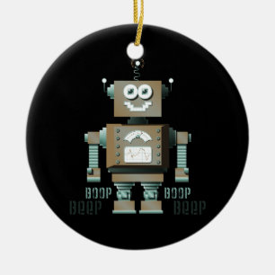 Boop Beep Toy Robot Ornament (dk)