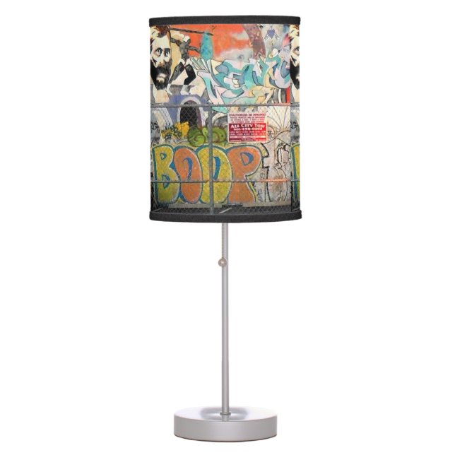 Boop, Boop, Boop Venice Beach Graffiti Table Lamp (Front)